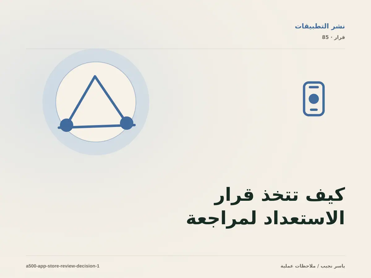 كيف تتخذ قرار الاستعداد لمراجعة App Store؟ الملاءمة والملكية والمخاطر