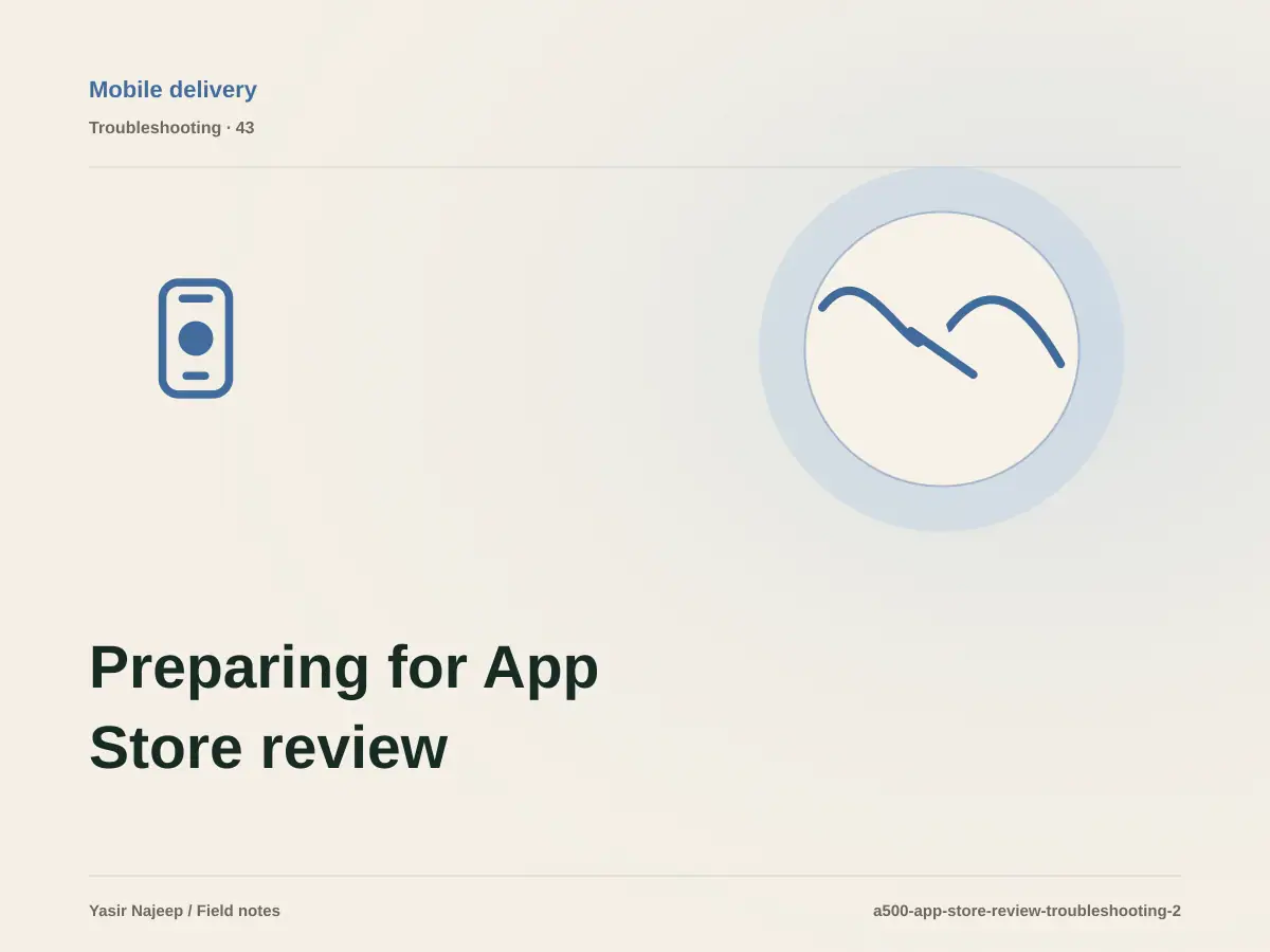 Preparing for App Store review failures: find the cause instead of masking the symptom