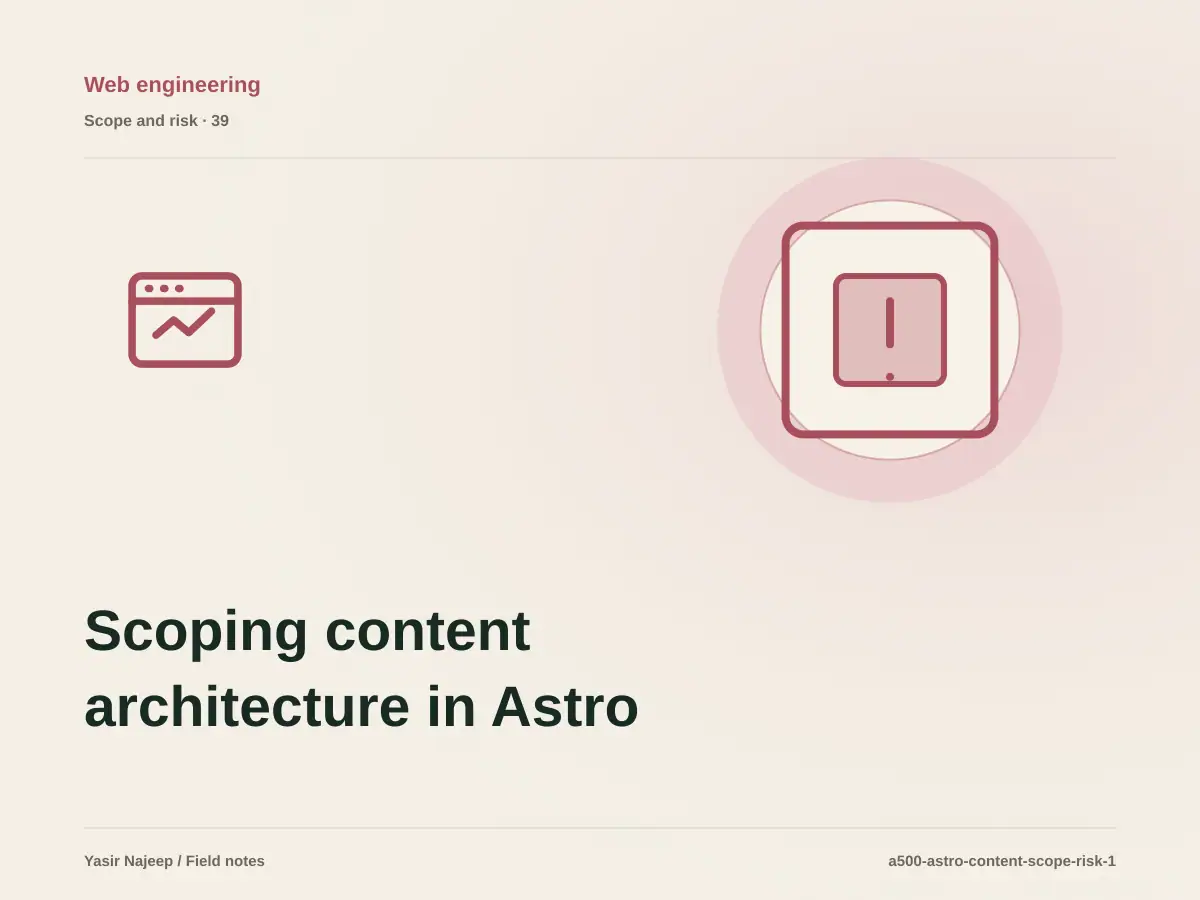 Scoping content architecture in Astro: cost drivers, evidence, and estimate boundaries