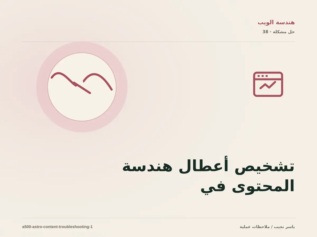 تشخيص أعطال هندسة المحتوى في Astro: أعد إنتاج المشكلة قبل التعديل