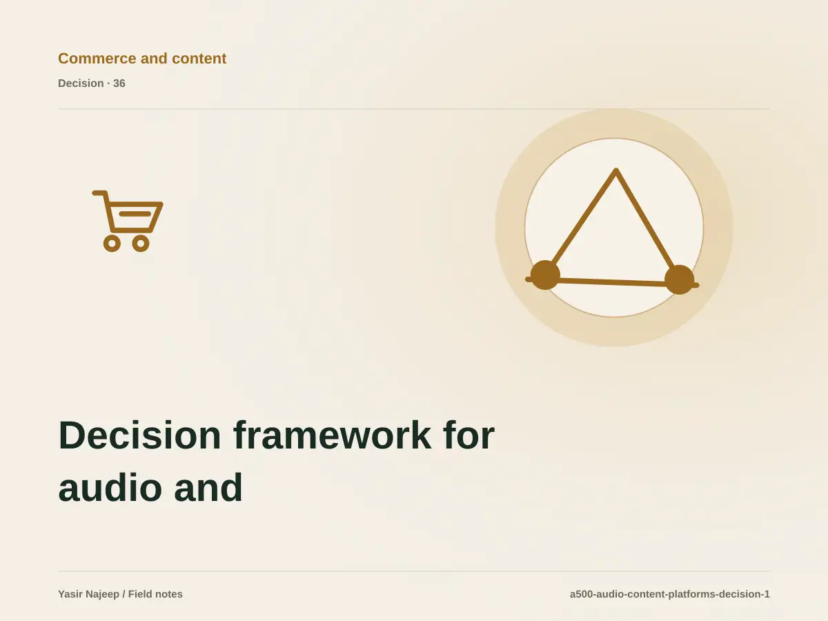 Decision framework for audio and broadcast platforms on WordPress: fit, ownership, and risk
