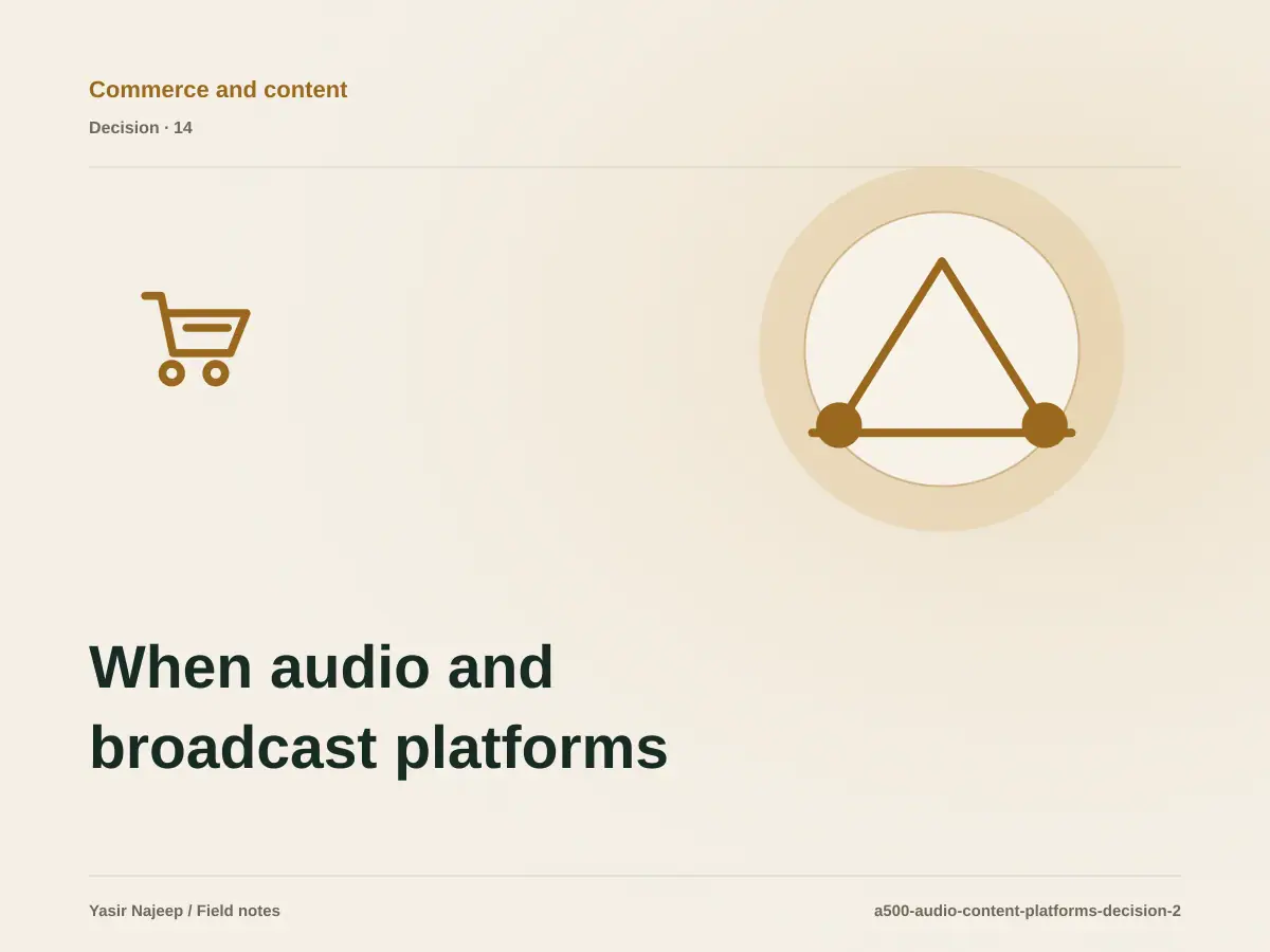 When audio and broadcast platforms on WordPress makes sense, and when to wait