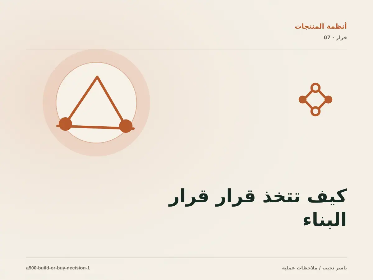 كيف تتخذ قرار قرار البناء أو الشراء أو التخصيص؟ الملاءمة والملكية والمخاطر