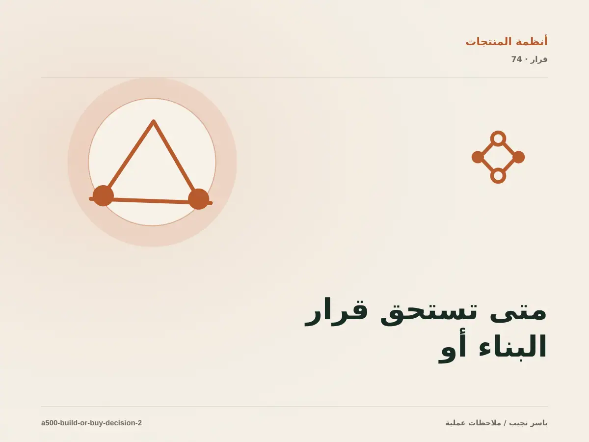متى تستحق قرار البناء أو الشراء أو التخصيص الاستثمار، ومتى يكون التأجيل أفضل؟
