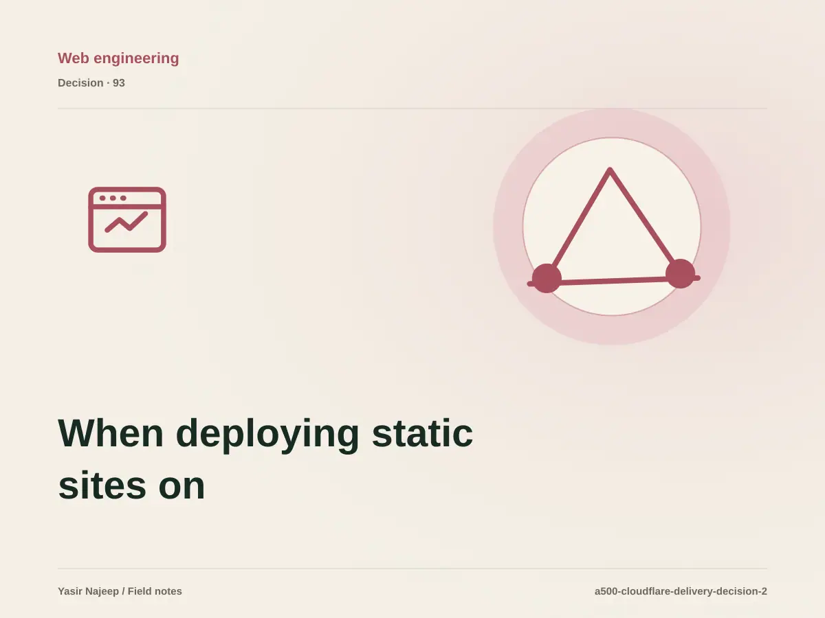 When deploying static sites on Cloudflare makes sense, and when to wait