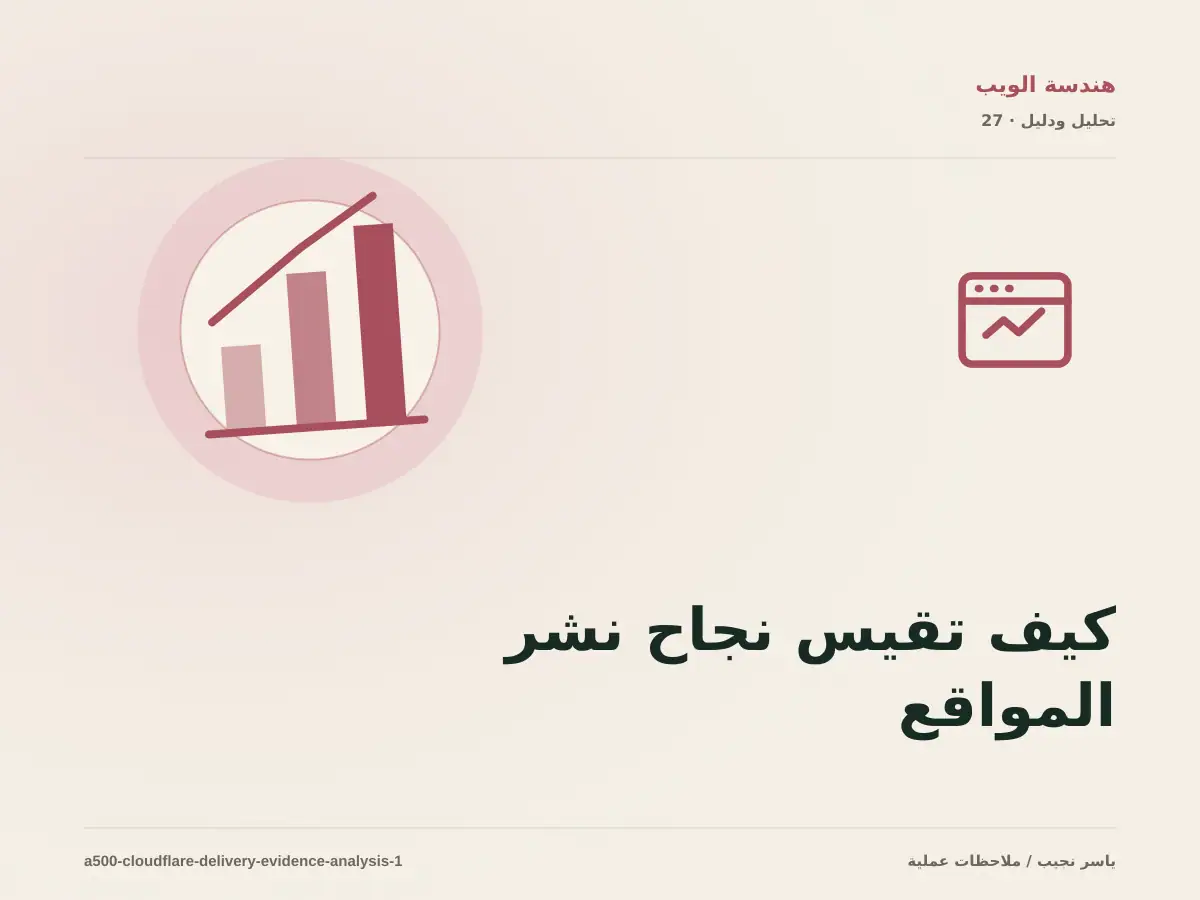 كيف تقيس نجاح نشر المواقع الثابتة على Cloudflare؟ أدلة قابلة للمراجعة