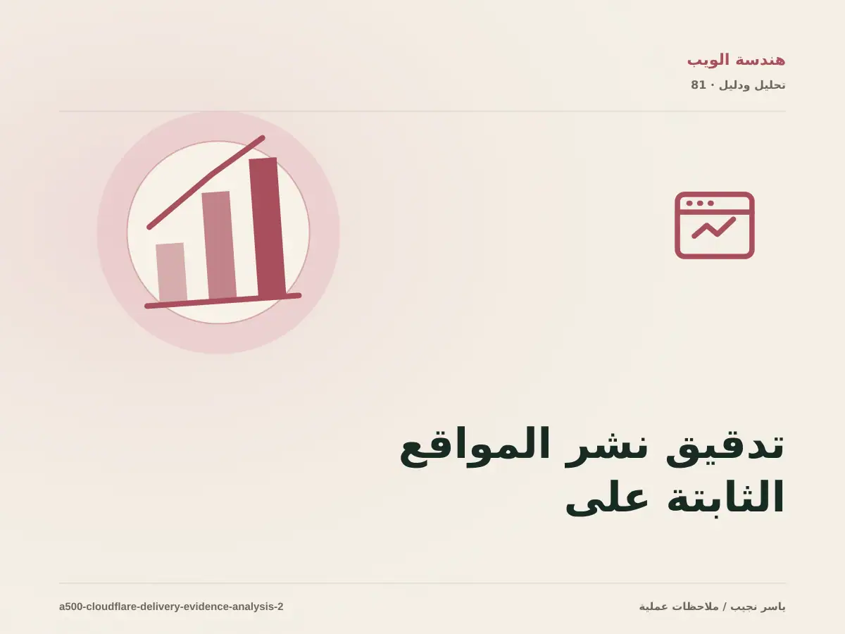 تدقيق نشر المواقع الثابتة على Cloudflare: افصل النتيجة الفعلية عن الانطباع