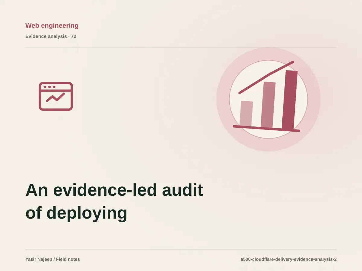 An evidence-led audit of deploying static sites on Cloudflare: outcomes versus impressions