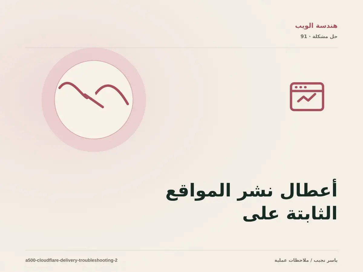 أعطال نشر المواقع الثابتة على Cloudflare: عالج السبب لا العرض