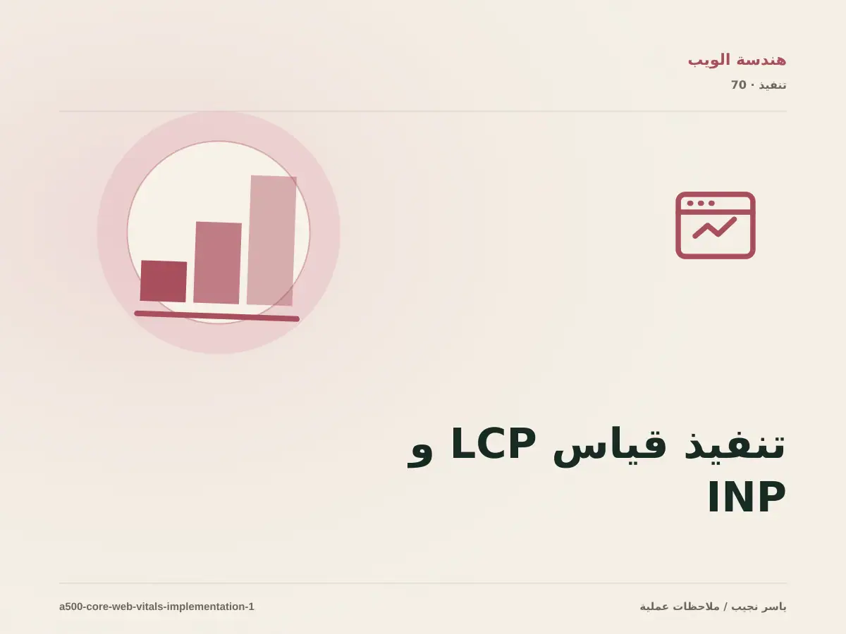 تنفيذ قياس LCP و INP و CLS وربطها بالموارد ضمن تحسين Core Web Vitals: خطوات قابلة للاختبار