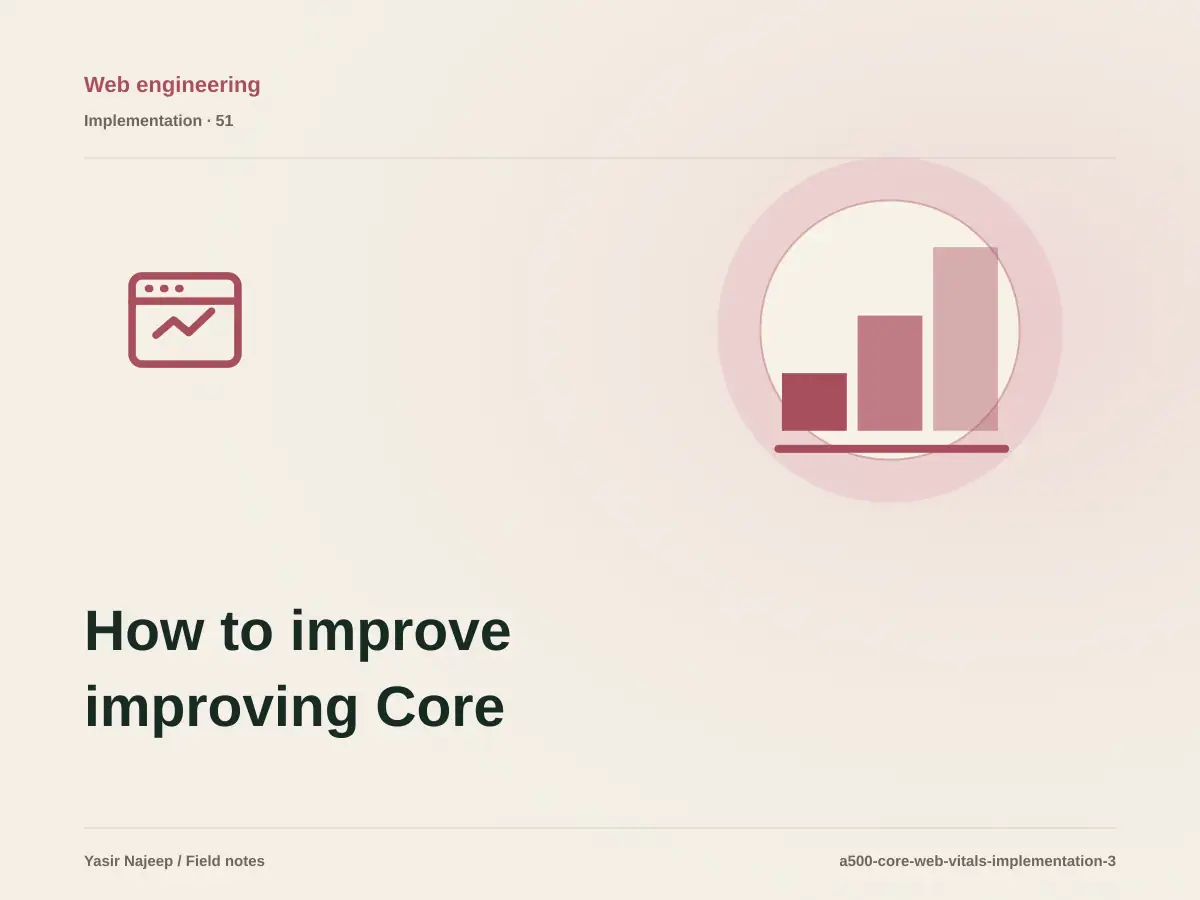 How to improve improving Core Web Vitals without disrupting daily work