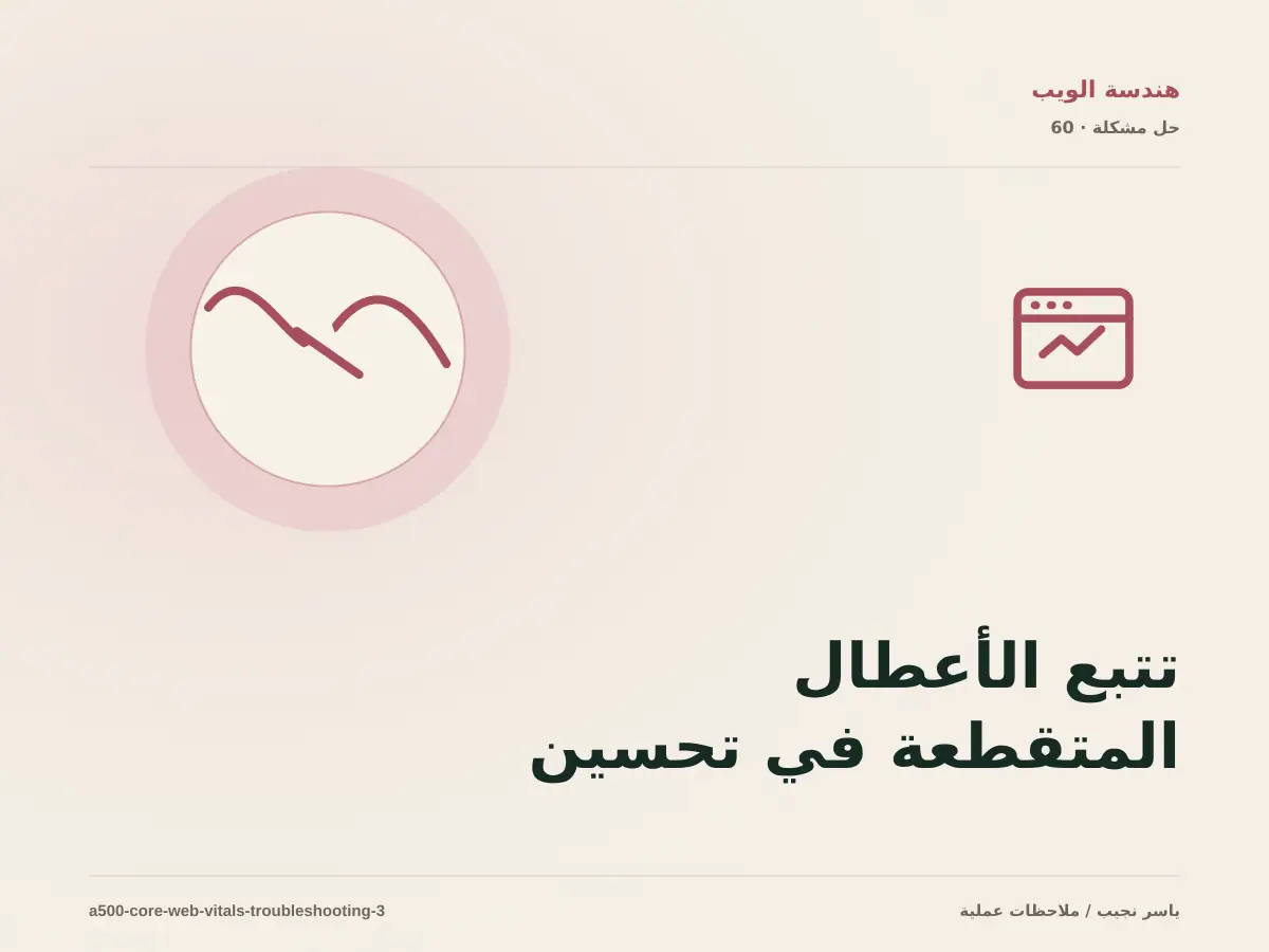 تتبع الأعطال المتقطعة في تحسين Core Web Vitals بخطوات قابلة للإعادة
