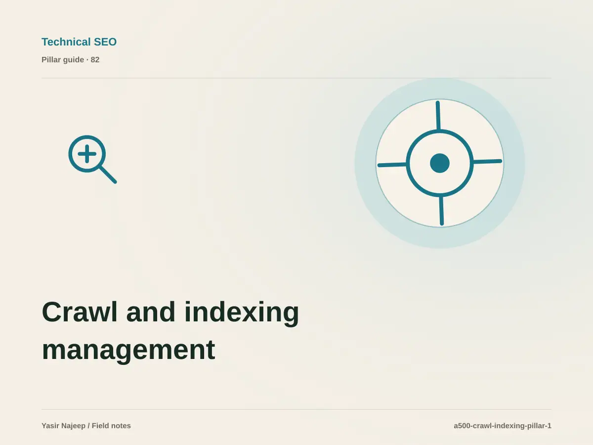 Crawl and indexing management: from requirements to reliable operation