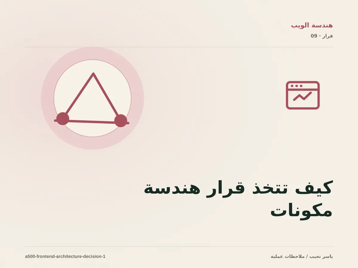 كيف تتخذ قرار هندسة مكونات الواجهة؟ الملاءمة والملكية والمخاطر