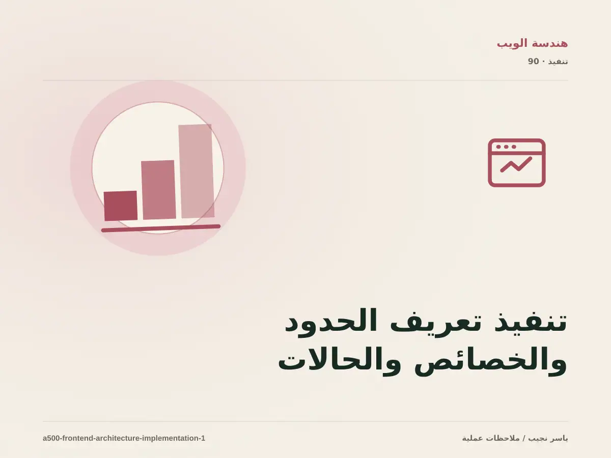 تنفيذ تعريف الحدود والخصائص والحالات والتوكنات ضمن هندسة مكونات الواجهة: خطوات قابلة للاختبار
