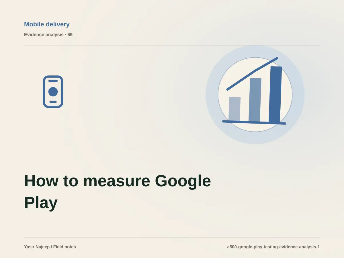 How to measure Google Play testing tracks with reviewable evidence