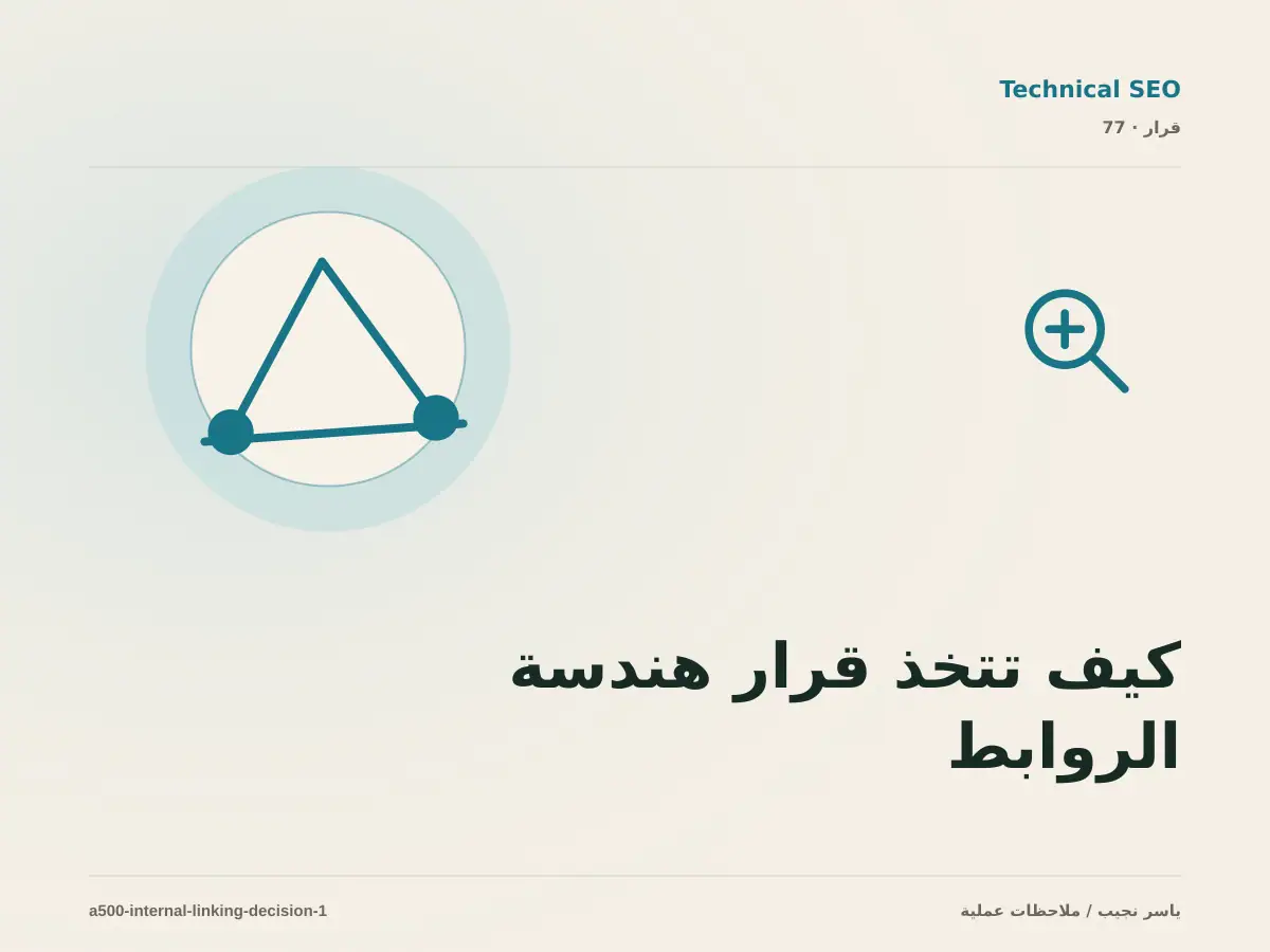 كيف تتخذ قرار هندسة الروابط الداخلية؟ الملاءمة والملكية والمخاطر