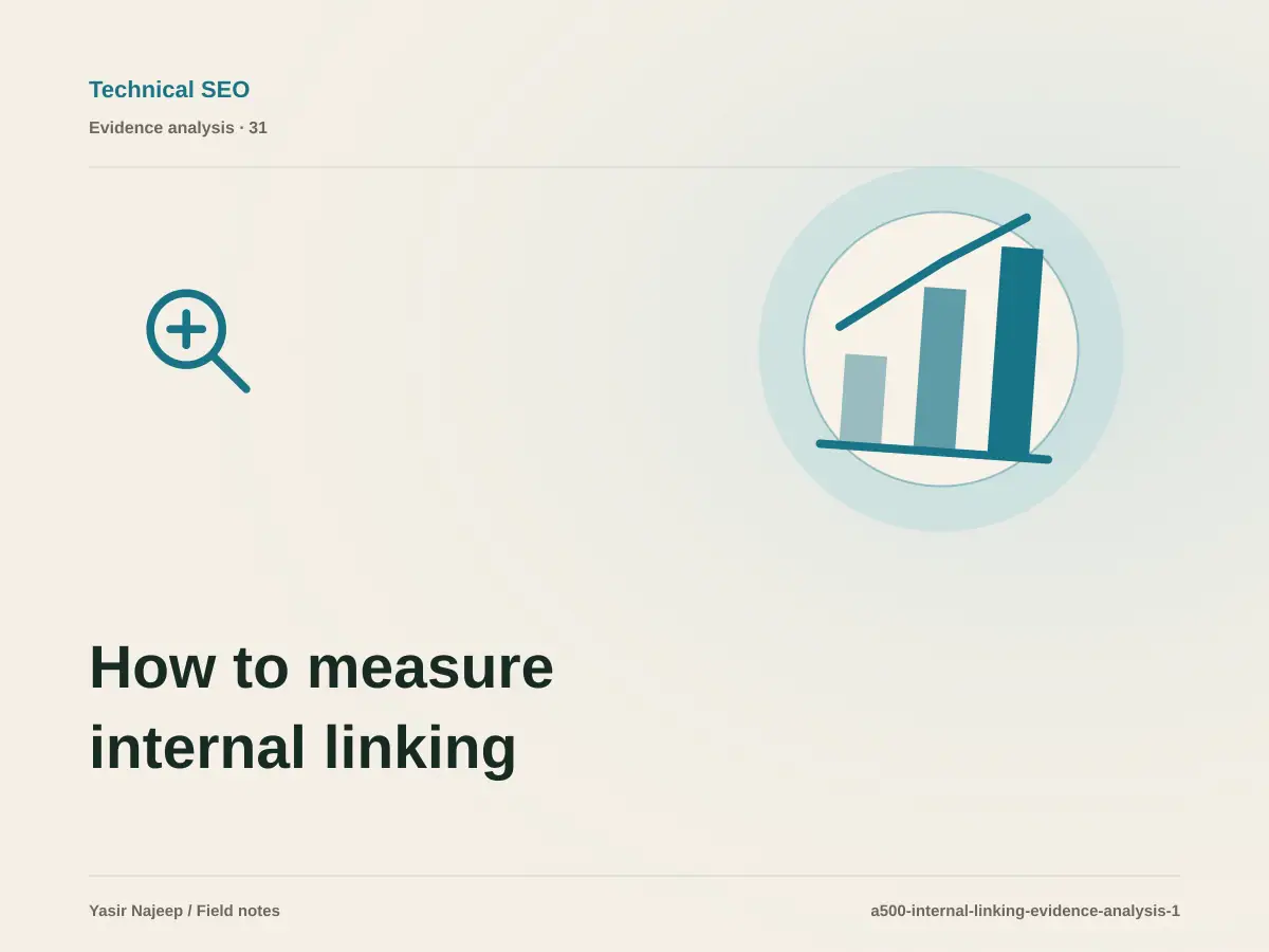 How to measure internal linking architecture with reviewable evidence