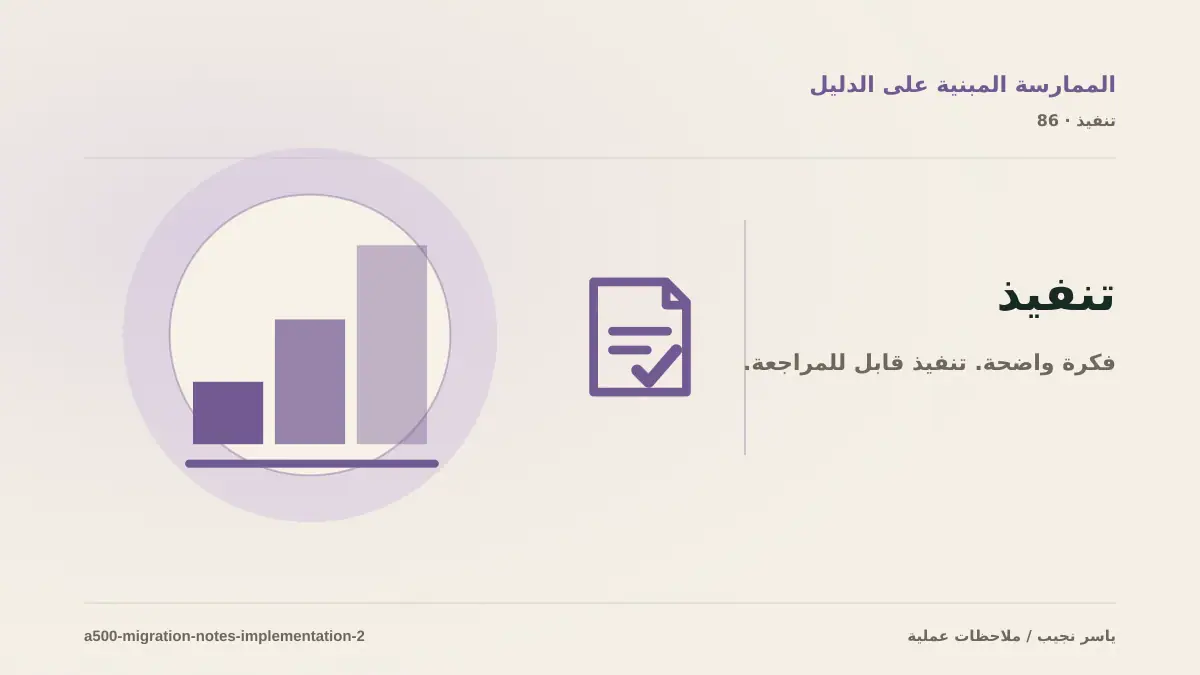 تسليم توثيق ترحيل نظام أو موقع للفريق: التوثيق والصلاحيات والرجوع