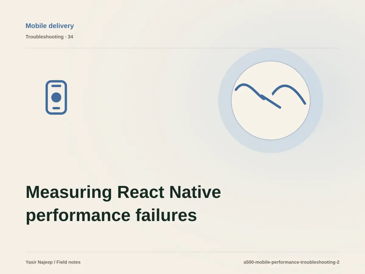 Measuring React Native performance failures: find the cause instead of masking the symptom