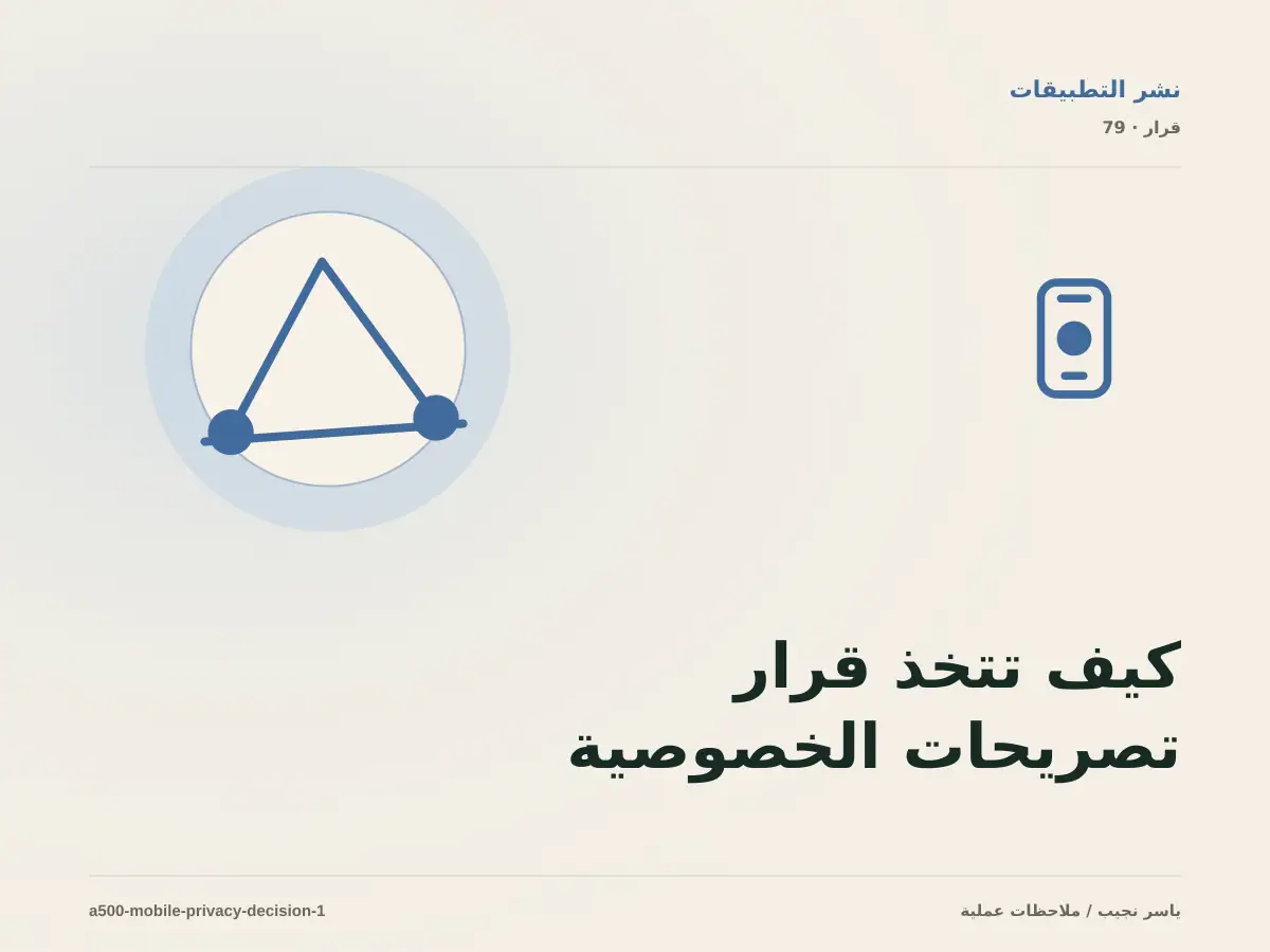 كيف تتخذ قرار تصريحات الخصوصية في متاجر التطبيقات؟ الملاءمة والملكية والمخاطر