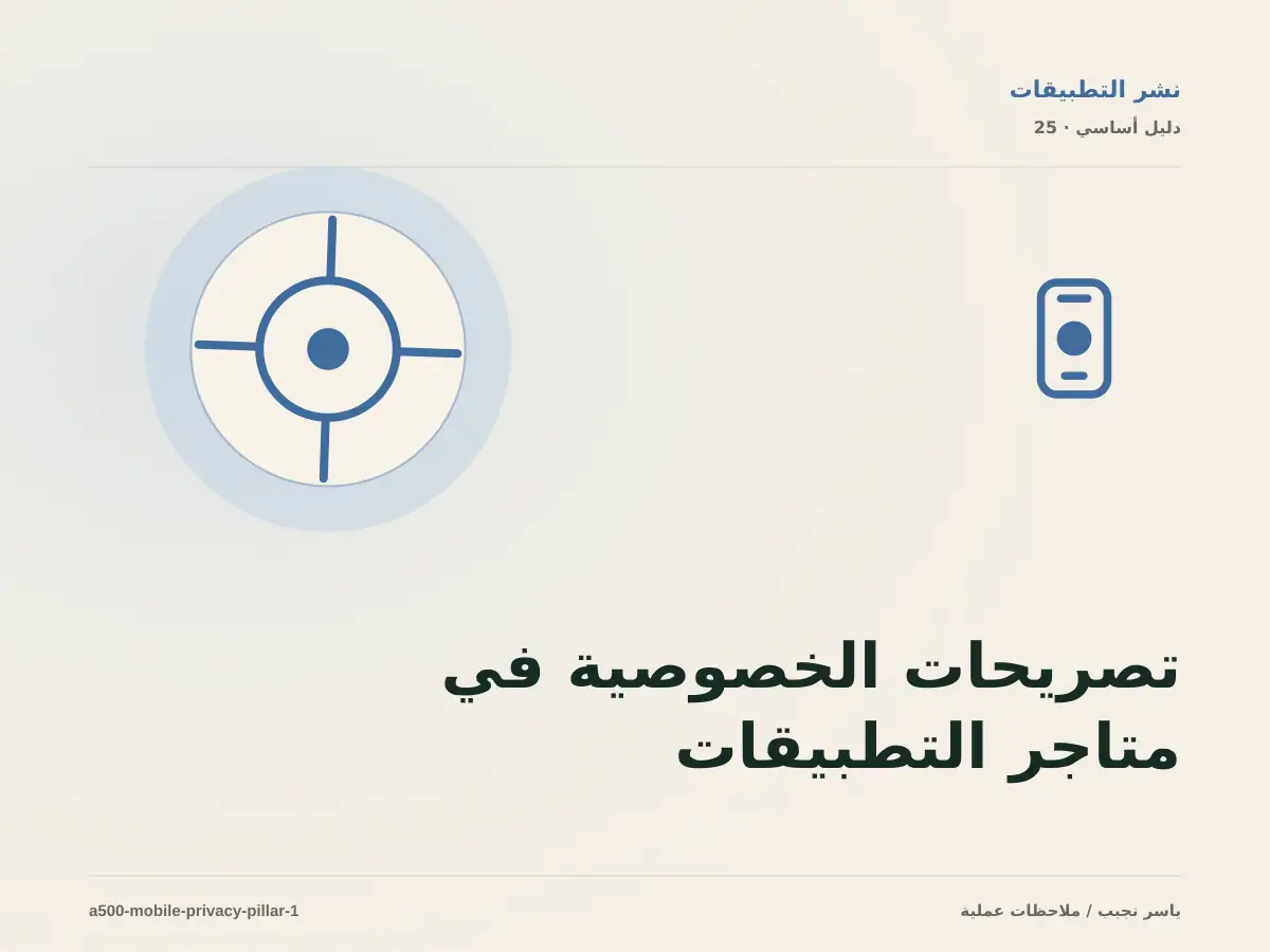 تصريحات الخصوصية في متاجر التطبيقات: خريطة عملية من المتطلبات إلى التشغيل