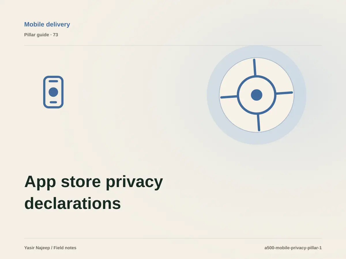 App store privacy declarations: from requirements to reliable operation