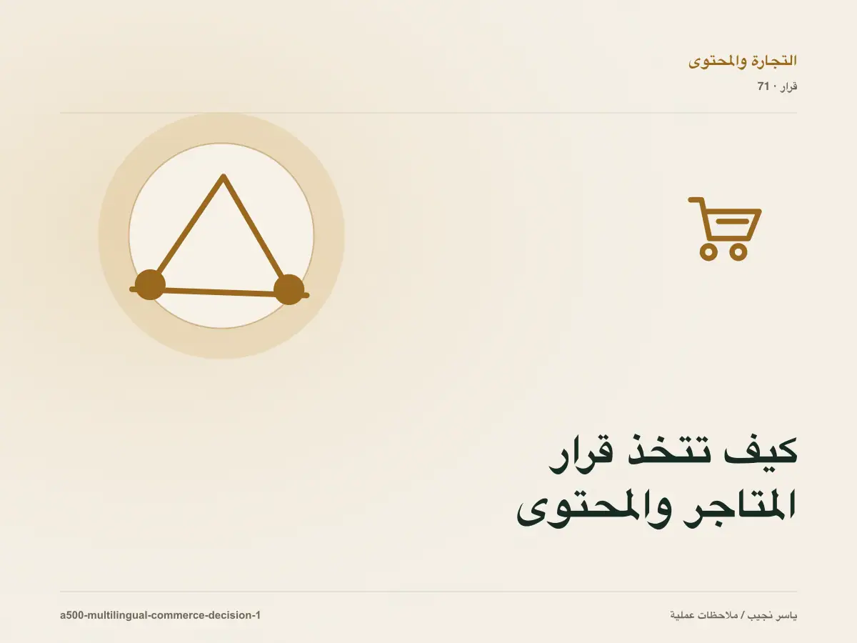 كيف تتخذ قرار المتاجر والمحتوى متعدد اللغات؟ الملاءمة والملكية والمخاطر