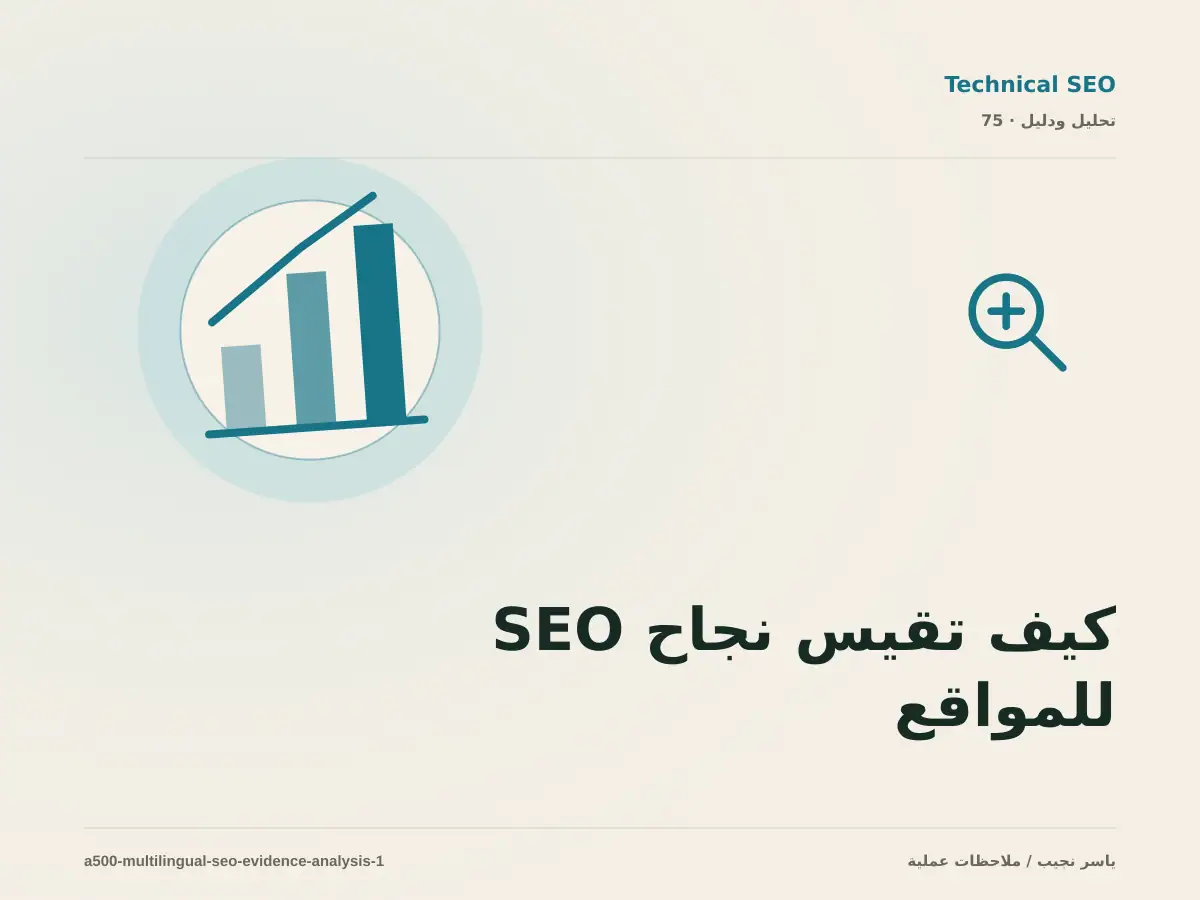 كيف تقيس نجاح SEO للمواقع العربية والإنجليزية؟ أدلة قابلة للمراجعة