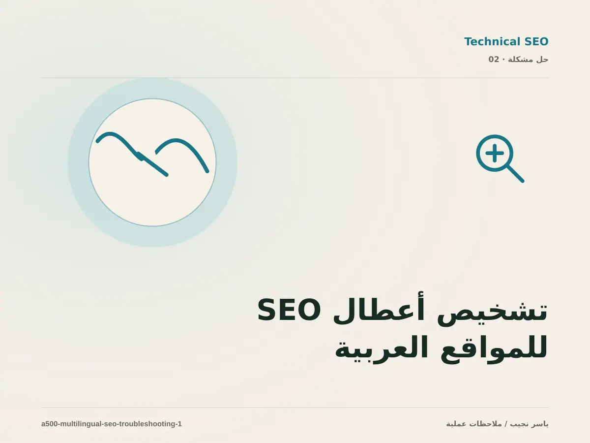 تشخيص أعطال SEO للمواقع العربية والإنجليزية: أعد إنتاج المشكلة قبل التعديل