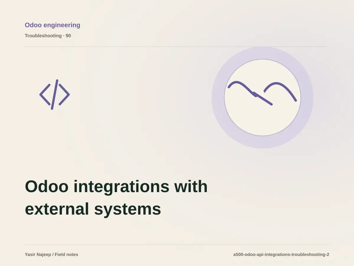 Odoo integrations with external systems failures: find the cause instead of masking the symptom