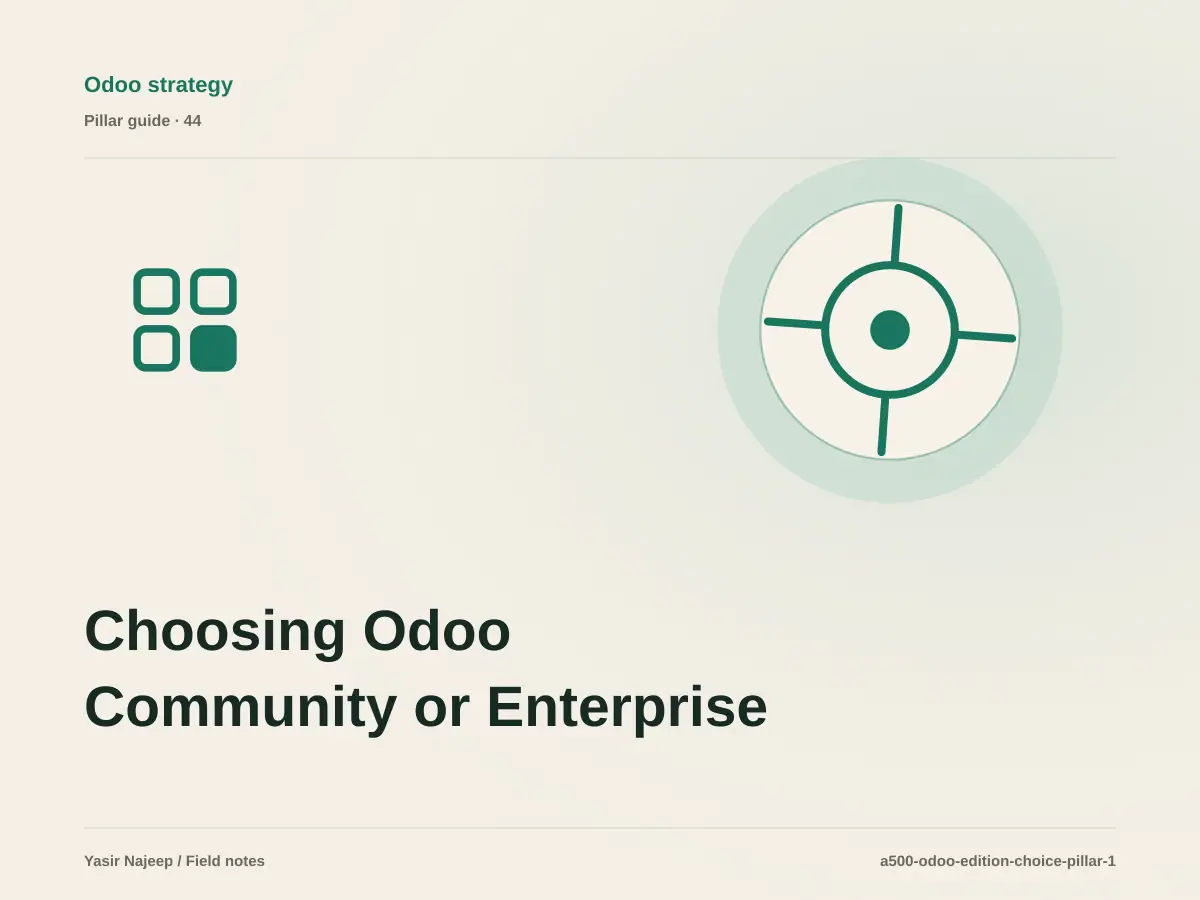 Choosing Odoo Community or Enterprise: from requirements to reliable operation