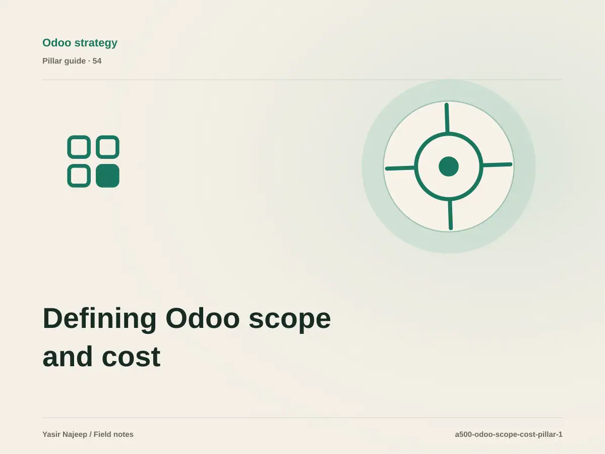 Defining Odoo scope and cost: from requirements to reliable operation