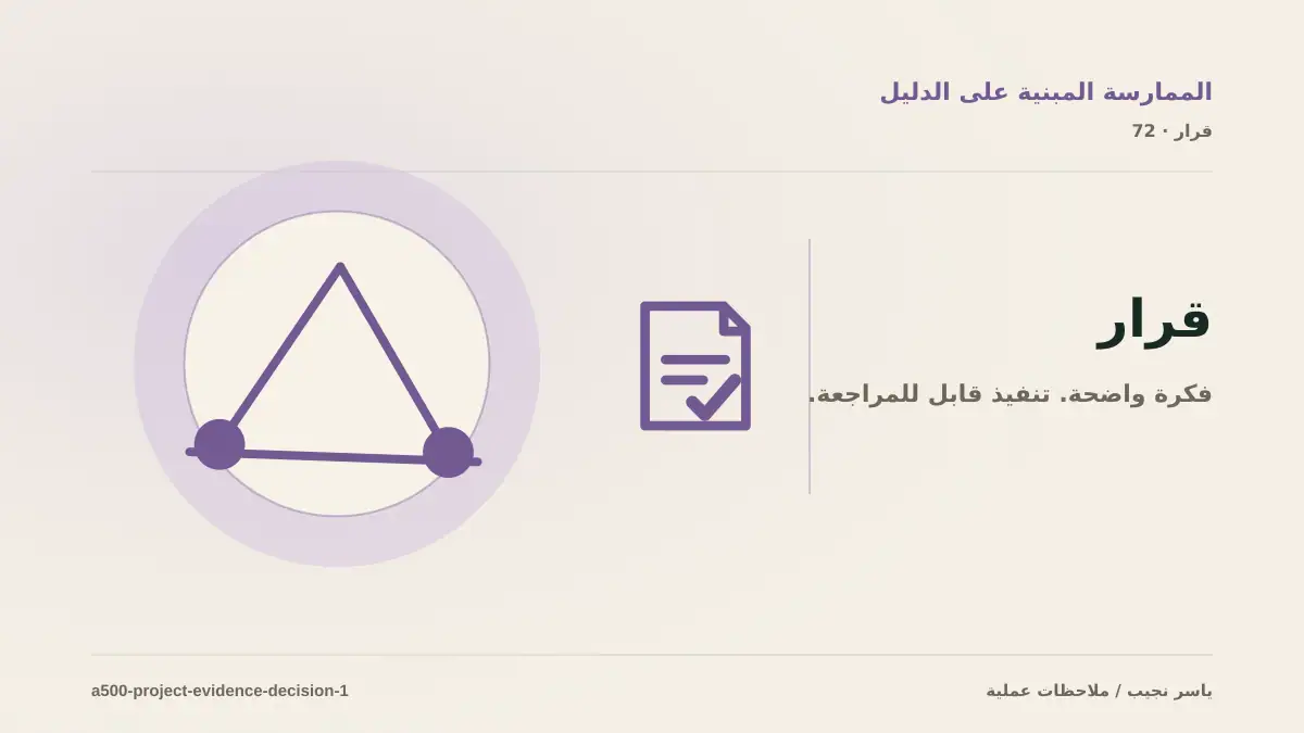 كيف تتخذ قرار كتابة دراسة مشروع موثقة؟ الملاءمة والملكية والمخاطر