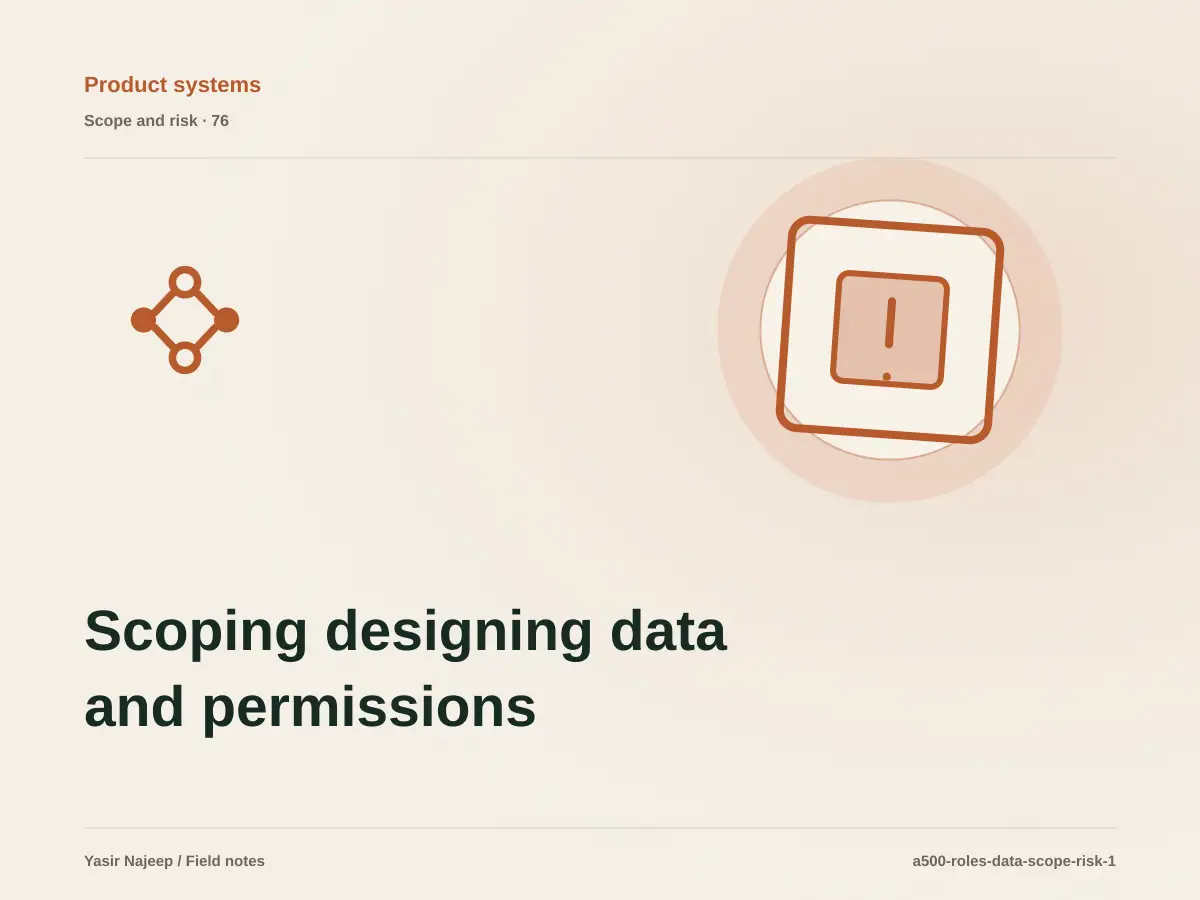 Scoping designing data and permissions: cost drivers, evidence, and estimate boundaries