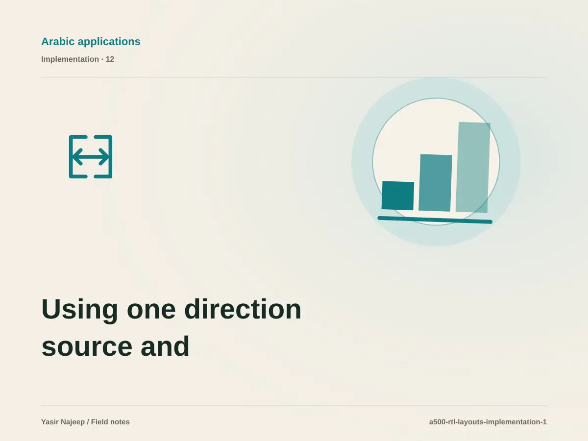 Using one direction source and logical properties for RTL layout in React Native: a testable workflow