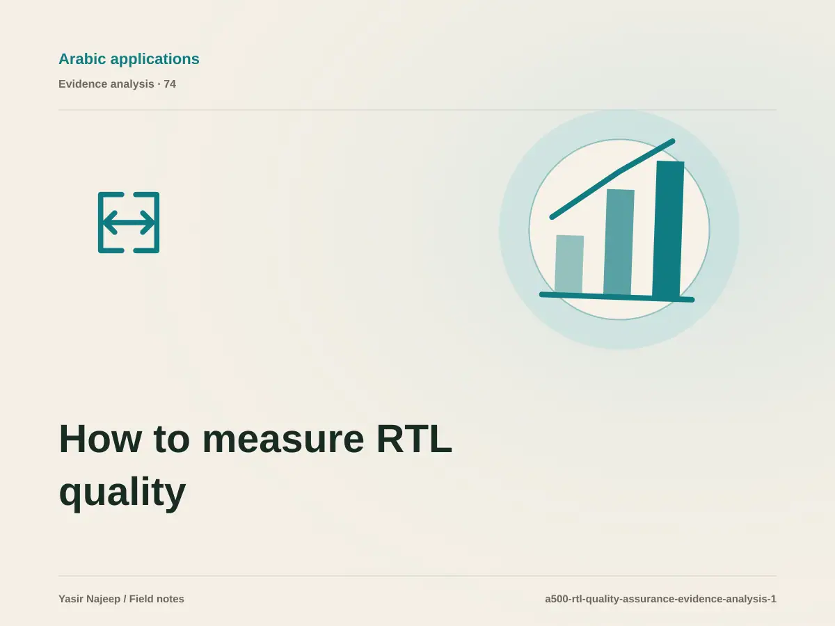 How to measure RTL quality assurance before release with reviewable evidence