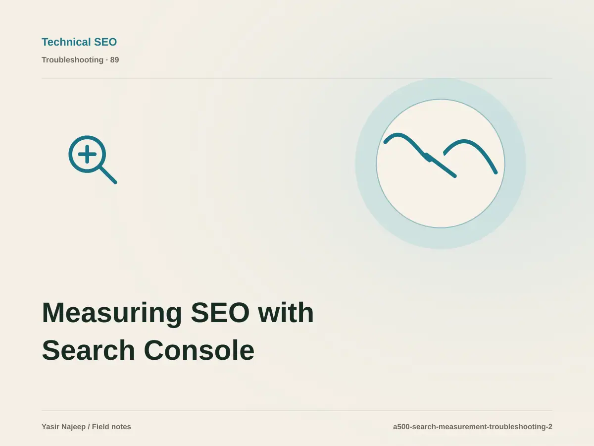Measuring SEO with Search Console failures: find the cause instead of masking the symptom