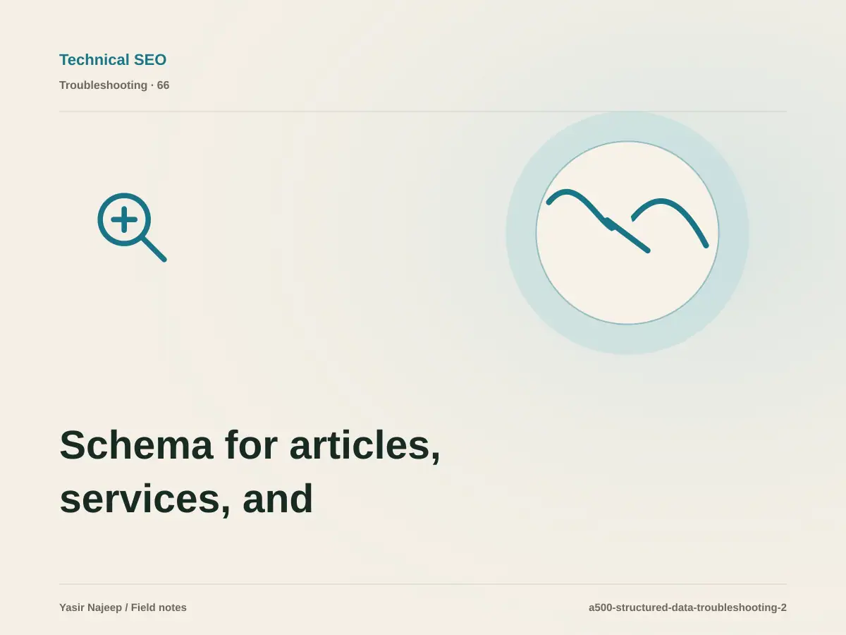 Schema for articles, services, and projects failures: find the cause instead of masking the symptom