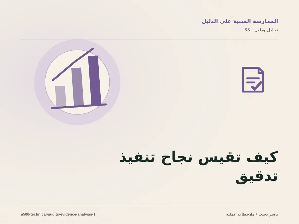 كيف تقيس نجاح تنفيذ تدقيق تقني قابل للمراجعة؟ أدلة قابلة للمراجعة