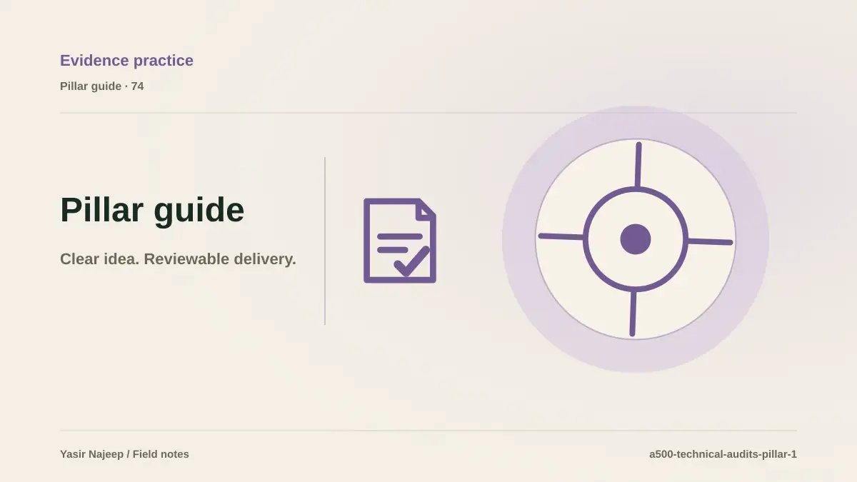 Running a reviewable technical audit: from requirements to reliable operation