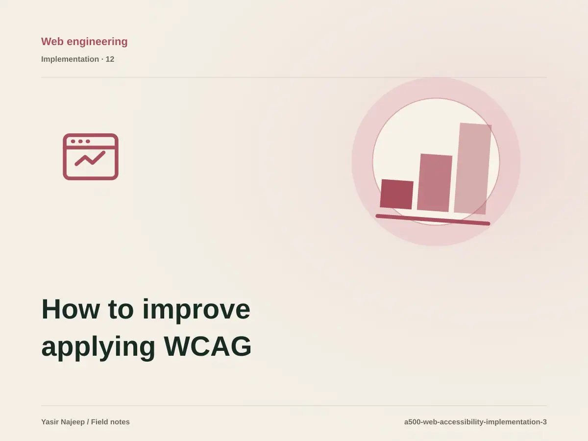 How to improve applying WCAG 2.2 to websites without disrupting daily work