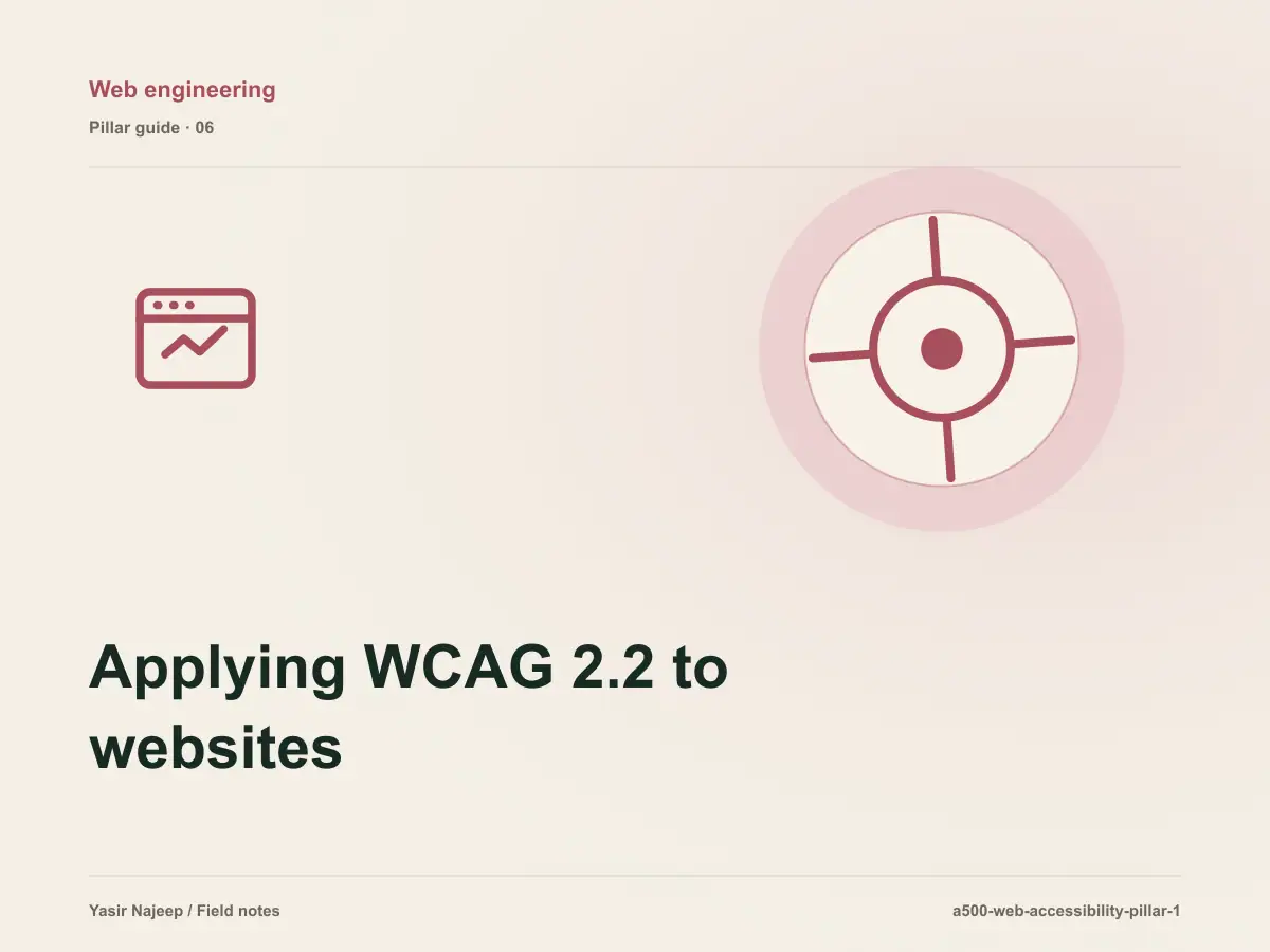 Applying WCAG 2.2 to websites: from requirements to reliable operation
