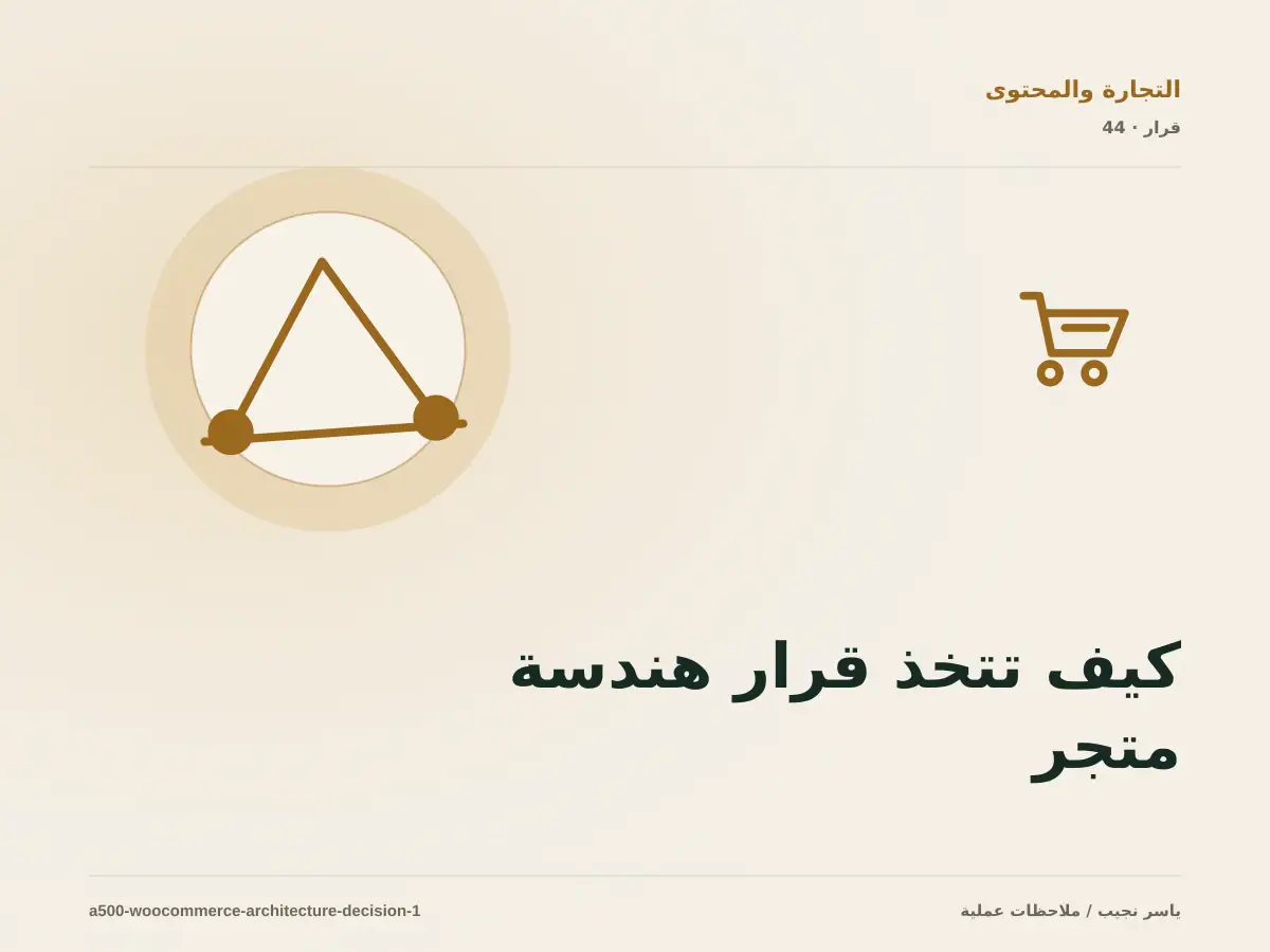 كيف تتخذ قرار هندسة متجر WooCommerce؟ الملاءمة والملكية والمخاطر