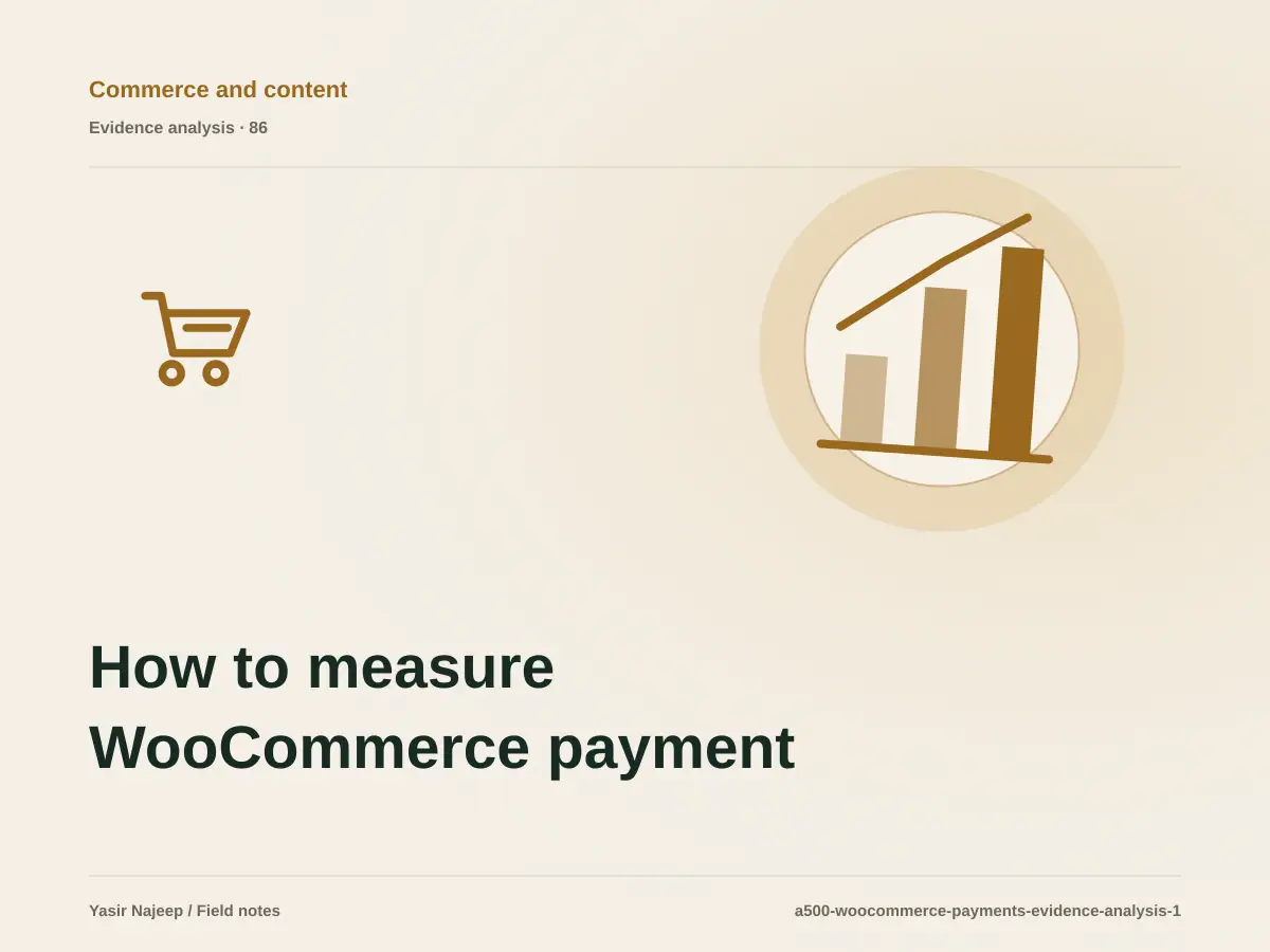 How to measure WooCommerce payment integrations with reviewable evidence