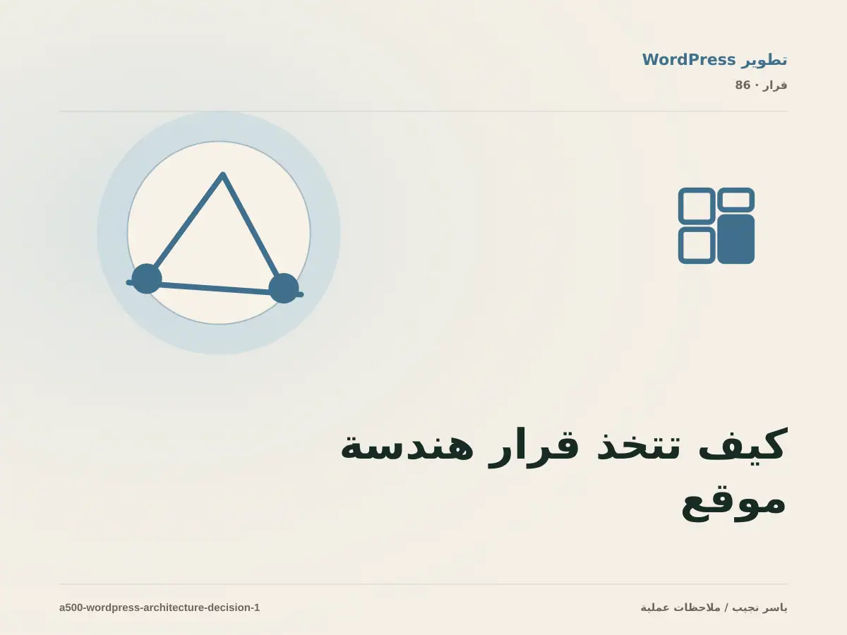 كيف تتخذ قرار هندسة موقع WordPress؟ الملاءمة والملكية والمخاطر