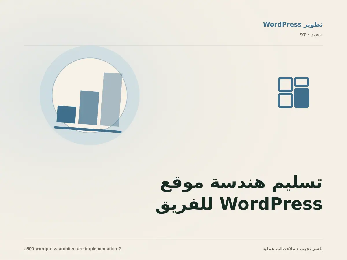 تسليم هندسة موقع WordPress للفريق: التوثيق والصلاحيات والرجوع