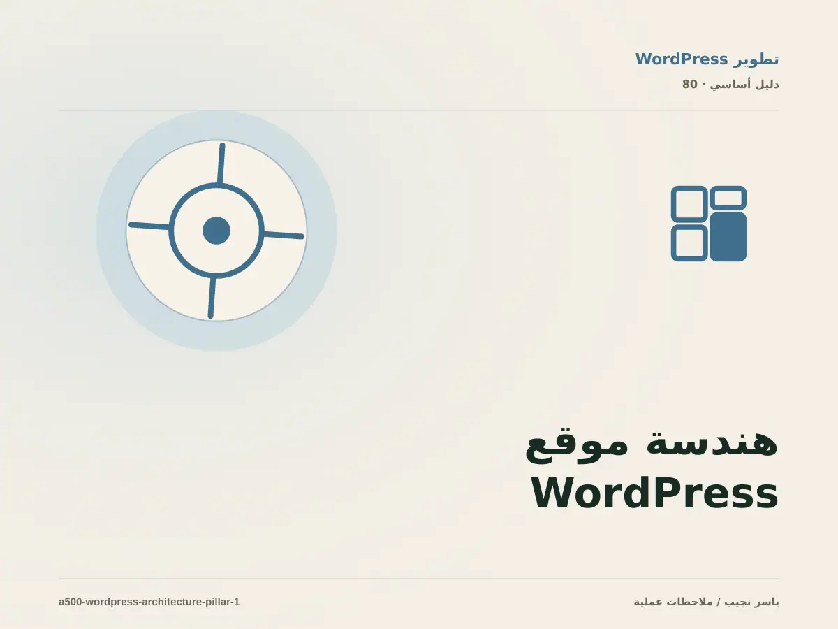 هندسة موقع WordPress: خريطة عملية من المتطلبات إلى التشغيل