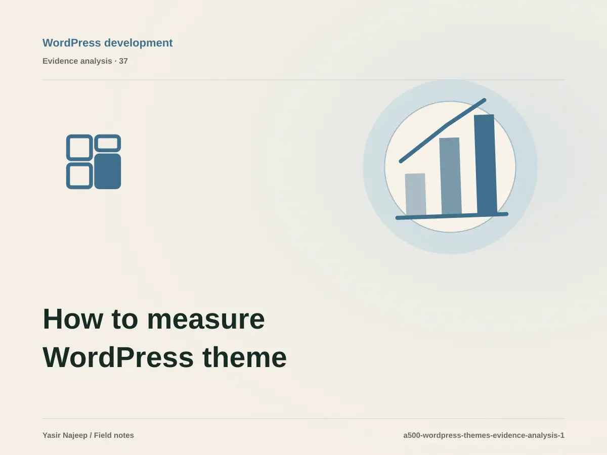 How to measure WordPress theme development with reviewable evidence