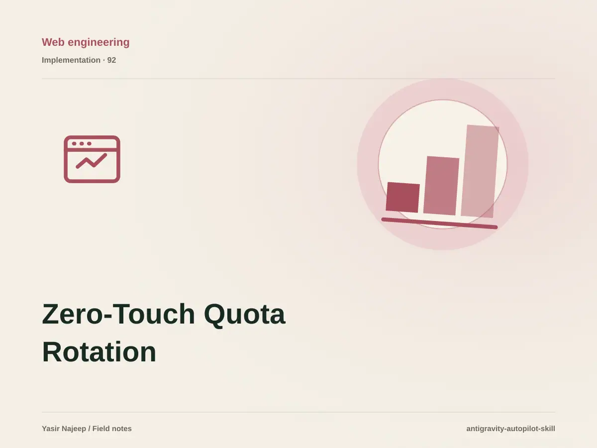 The Zero-Quota Trap in Google Antigravity: How I Built an Autonomous Multi-Account Skill